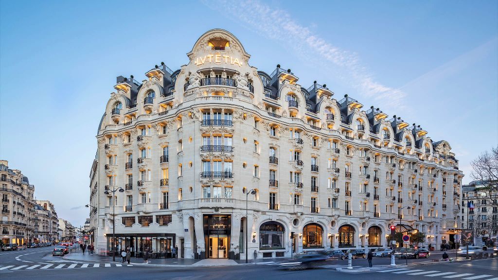 Iconic Hotel Lutetia in Paris with ornate Art Deco architecture, highlighting luxury travel experiences with Natlaupa.