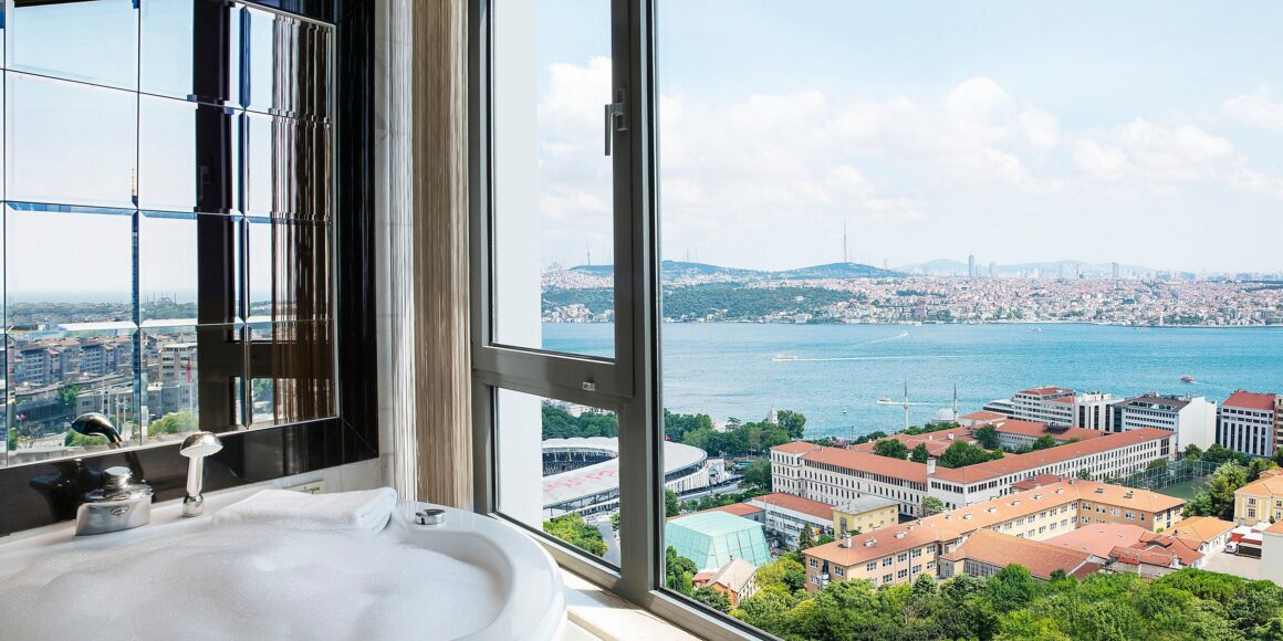 Experience breathtaking Bosphorus views during your stay at Intercontinental Istanbul with Natlaupa.